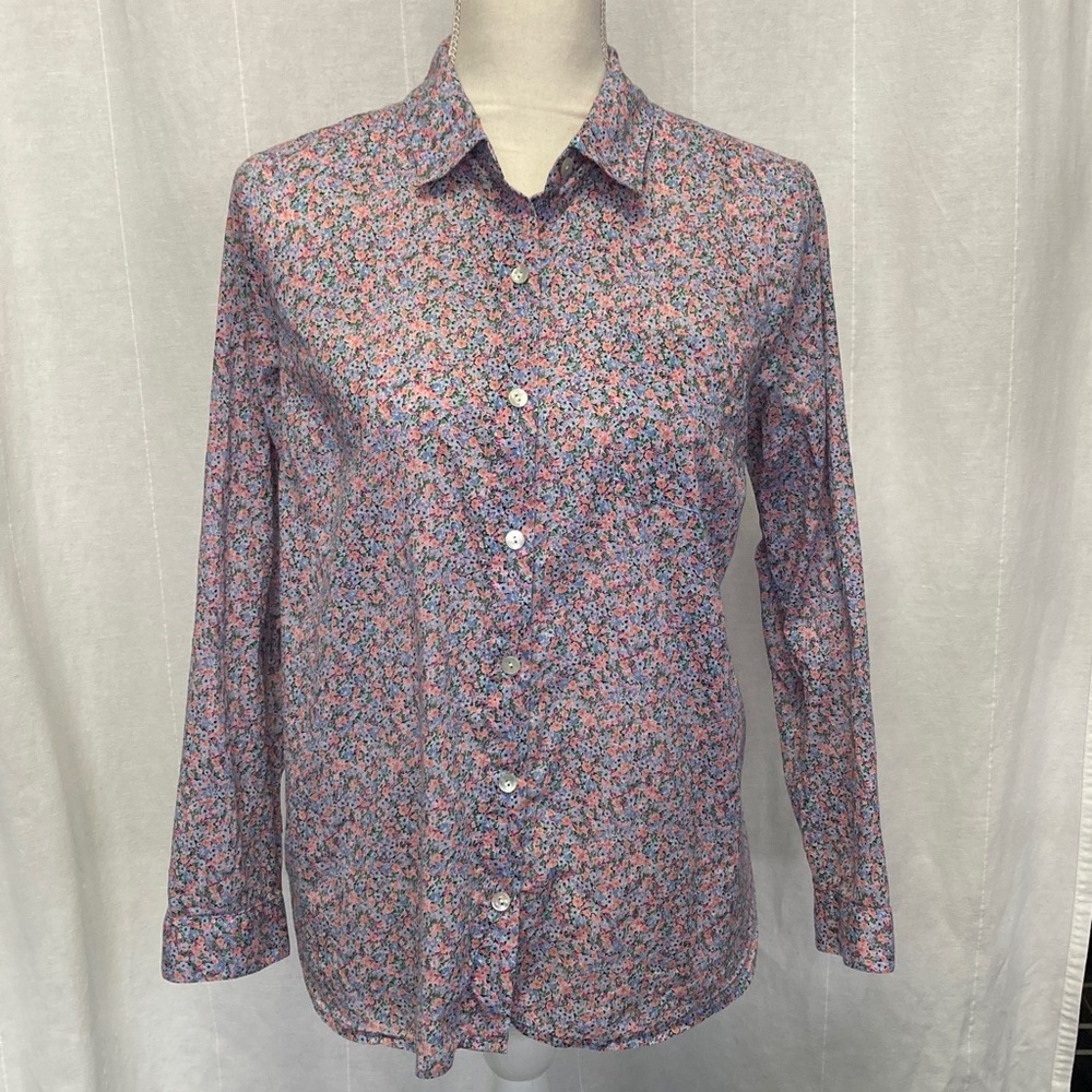 J.Jill Women's PETITE floral blouse